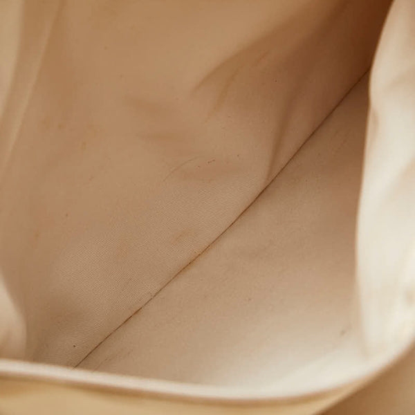 シャネル ニュートラベルライン トートMM トートバッグ ハンドバッグ ベージュ ナイロン レザー レディース CHANEL 【中古】