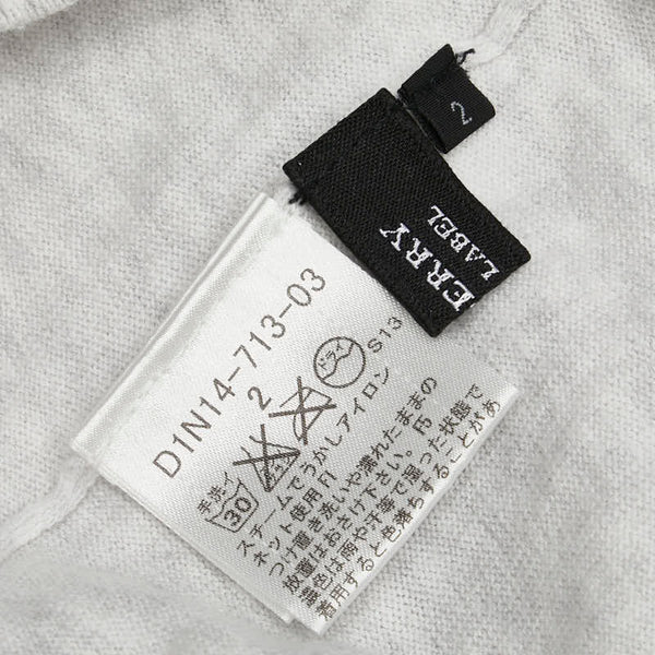 バーバリー ブラックレーベル 刺繍ロゴ カーディガン サイズ：2 グレー コットン メンズ BURBERRY 【中古】