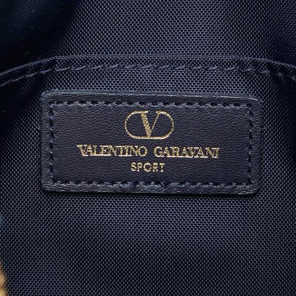 ヴァレンティノ SPORT ミニハンドバッグ ネイビー ブラック ナイロン  VALENTINO 【中古】