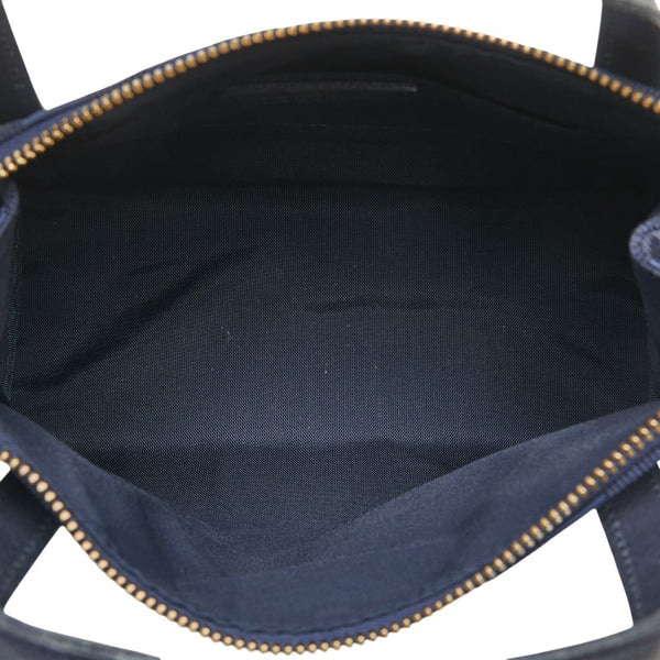ヴァレンティノ SPORT ミニハンドバッグ ネイビー ブラック ナイロン  VALENTINO 【中古】