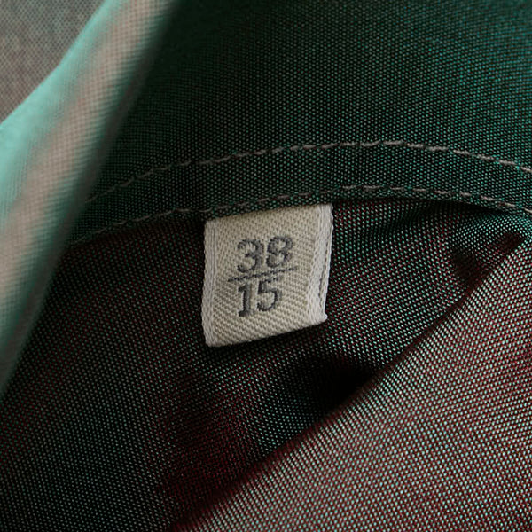 グッチ ダブルカフス 長袖シャツ サイズ：38/15 玉虫色 グリーン ブラウン シルク ナイロン メンズ GUCCI 【中古】