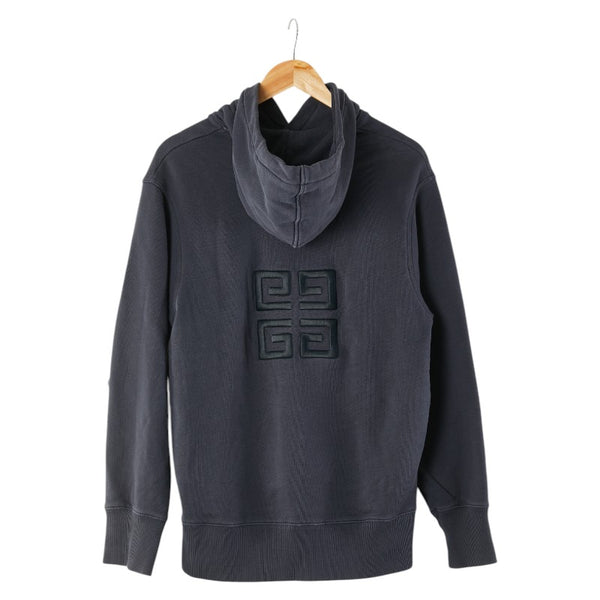 ジバンシー 4G ロゴ プルオーバー パーカー サイズ：L BMJ0CQ3Y6V ネイビー コットン メンズ Givenchy 【中古】