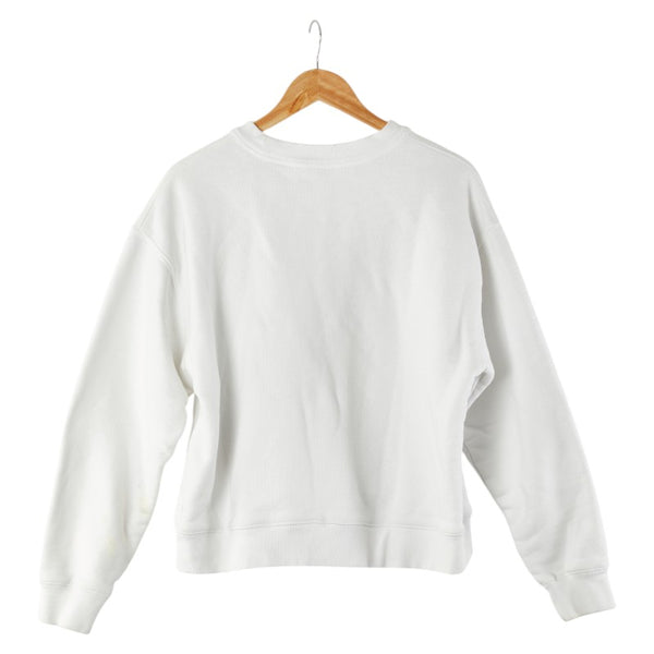 アレキサンダーワン ロゴ スウェット トレーナー サイズ：S ホワイト グレー コットン レディース Alexander Wang 【中古】