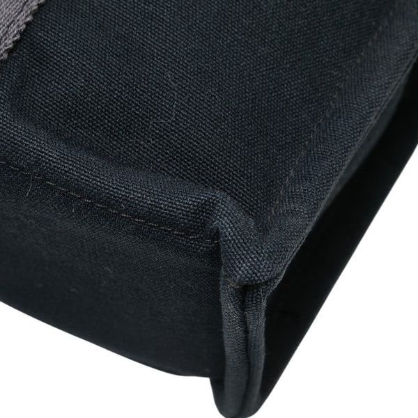 エルメス フールトゥPM トートバッグ ハンドバッグ ブラック キャンバス レディース HERMES 【中古】