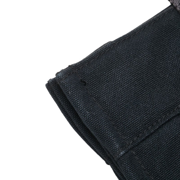 エルメス フールトゥPM トートバッグ ハンドバッグ ブラック キャンバス レディース HERMES 【中古】