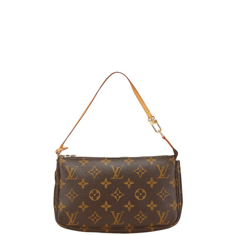 ルイ ヴィトン モノグラム ポシェット アクセソワール ショルダーバッグ M51980 ブラウン PVC レザー レディース LOUIS VUITTON 【中古】