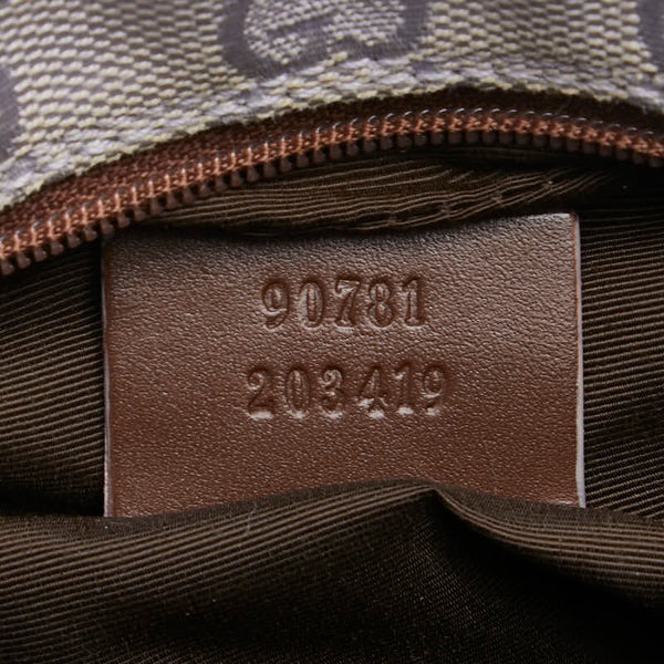グッチ GGキャンバス ショルダーバッグ ポーチ 90781 パープル ブラウン キャンバス レディース GUCCI 【中古】