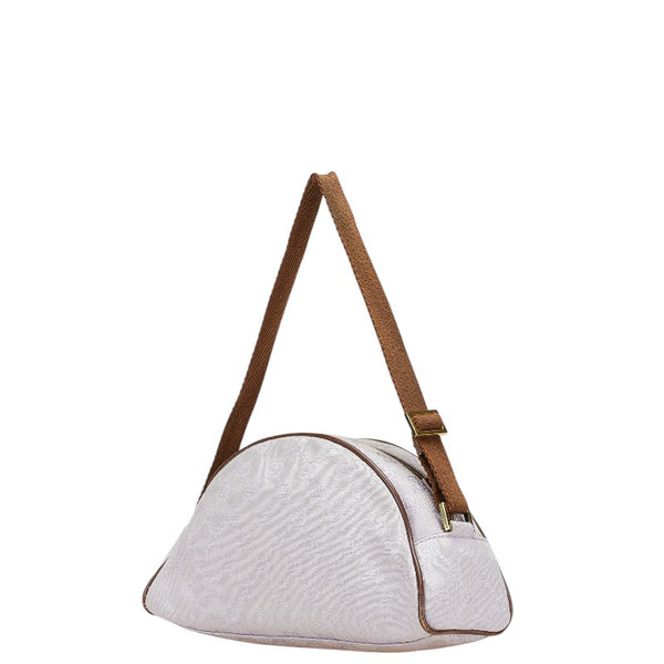 グッチ GGキャンバス ショルダーバッグ ポーチ 90781 パープル ブラウン キャンバス レディース GUCCI 【中古】