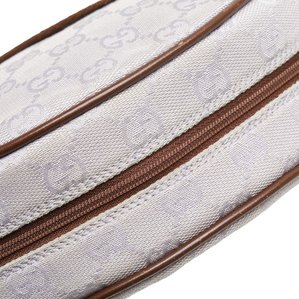 グッチ GGキャンバス ショルダーバッグ ポーチ 90781 パープル ブラウン キャンバス レディース GUCCI 【中古】