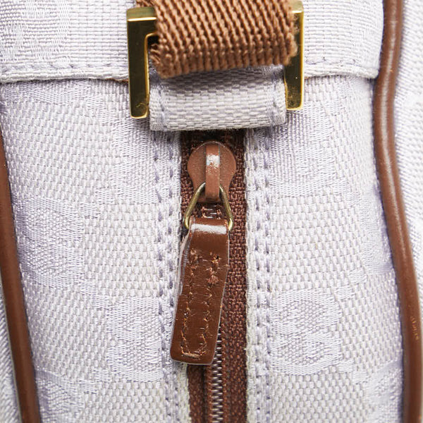 グッチ GGキャンバス ショルダーバッグ ポーチ 90781 パープル ブラウン キャンバス レディース GUCCI 【中古】