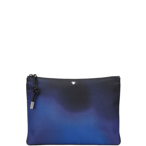ディオール HOMME ビー 蜂 グラデーション クラッチバッグ セカンドバッグ ブルー ブラック ナイロン メンズ Dior 【中古】