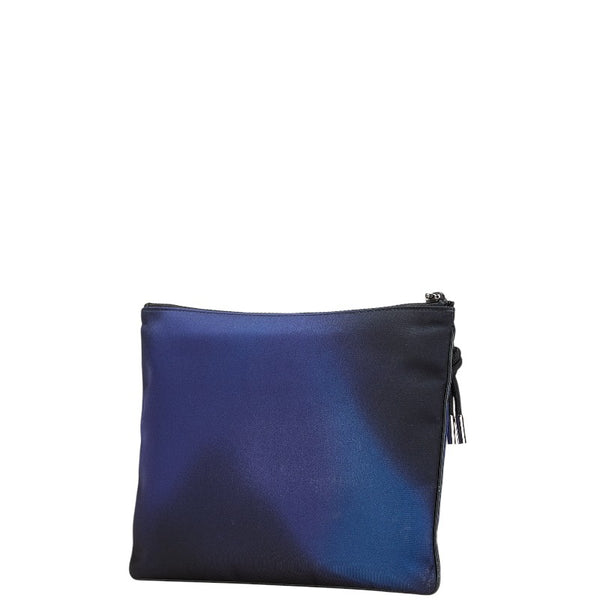 ディオール HOMME ビー 蜂 グラデーション クラッチバッグ セカンドバッグ ブルー ブラック ナイロン メンズ Dior 【中古】