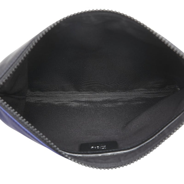 ディオール HOMME ビー 蜂 グラデーション クラッチバッグ セカンドバッグ ブルー ブラック ナイロン メンズ Dior 【中古】