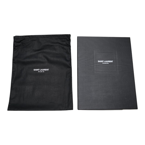 サンローラン スター 星 クラッチバッグ 397295 ブラック レッド レザー レディース SAINT LAURENT 【中古】