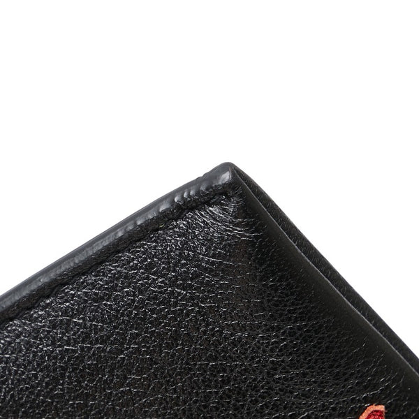 サンローラン スター 星 クラッチバッグ 397295 ブラック レッド レザー レディース SAINT LAURENT 【中古】