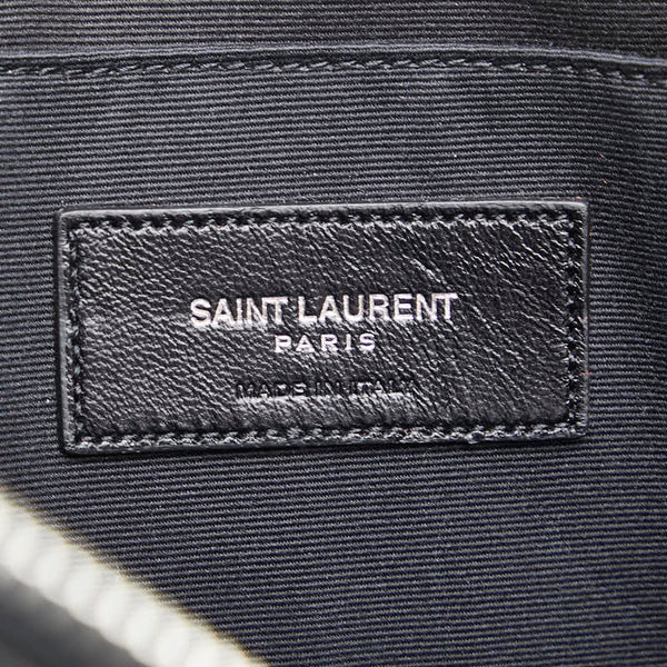 サンローラン スター 星 クラッチバッグ 397295 ブラック レッド レザー レディース SAINT LAURENT 【中古】