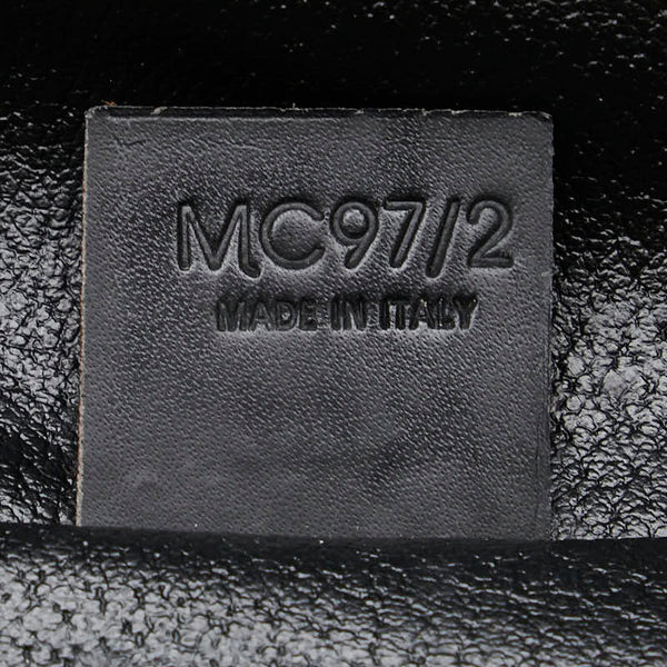 セリーヌ マカダム バニティバッグ ブラック ブラウン PVC レザー レディース CELINE 【中古】