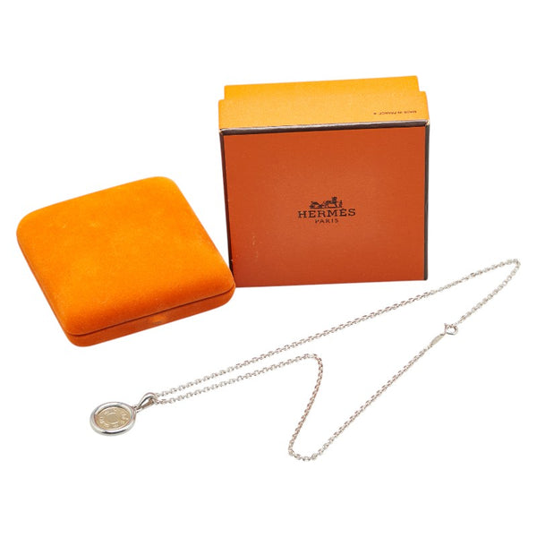 エルメス セリエ ネックレス SV925 シルバー K18YG イエローゴールド コンビ レディース HERMES 【中古】