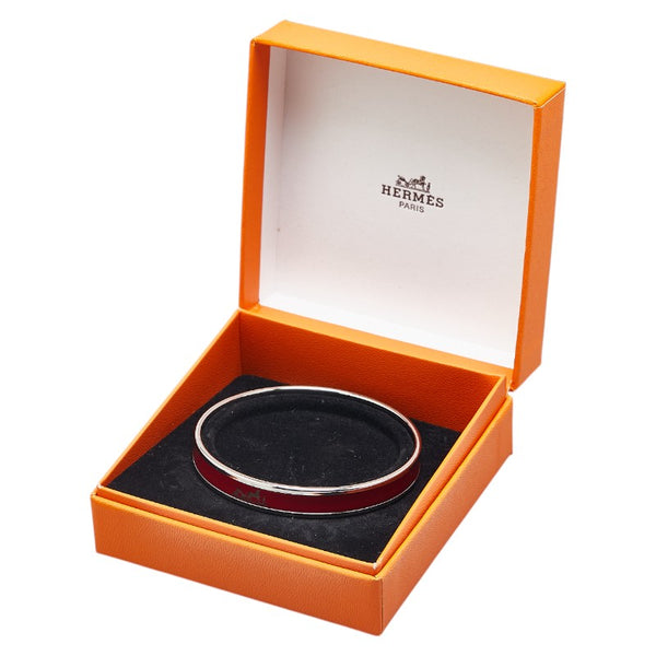 エルメス エマイユPM 七宝焼き ブレスレット シルバー マルチカラー メタル レディース HERMES 【中古】