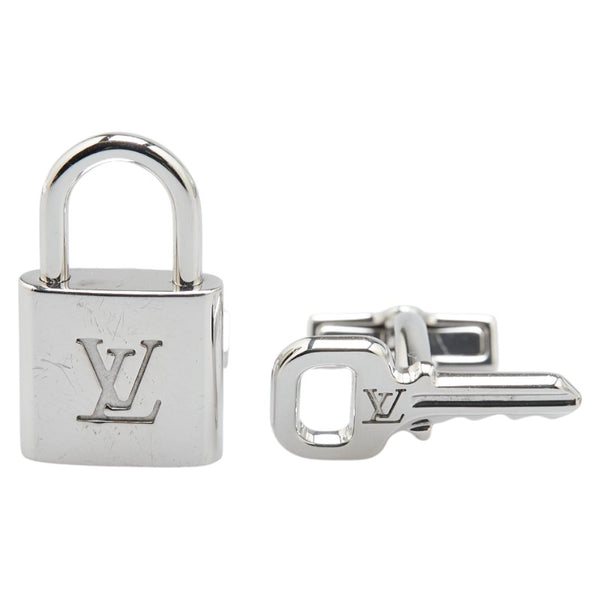 ルイ ヴィトン ブトンドゥ マンシェット カデナ&キー カフス M64600 シルバー SV925 シルバー レディース LOUIS VUITTON 【中古】