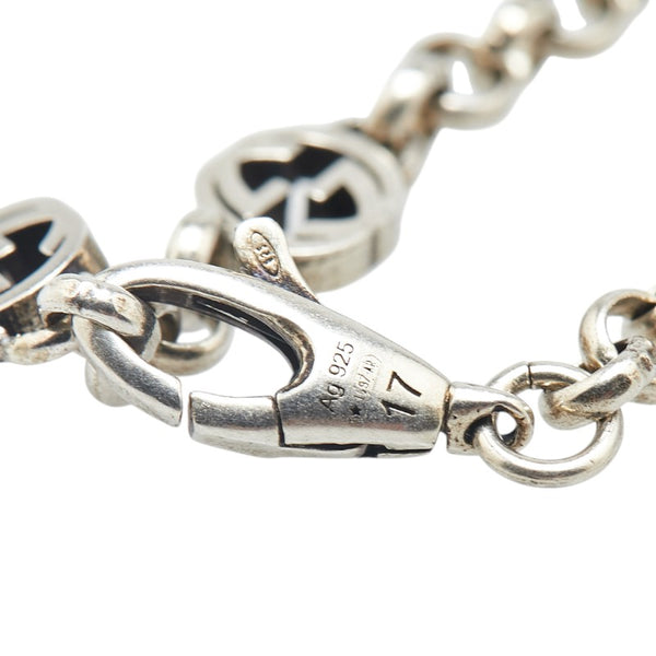 グッチ インターロッキングG ブレスレット SV925 シルバー レディース GUCCI 【中古】