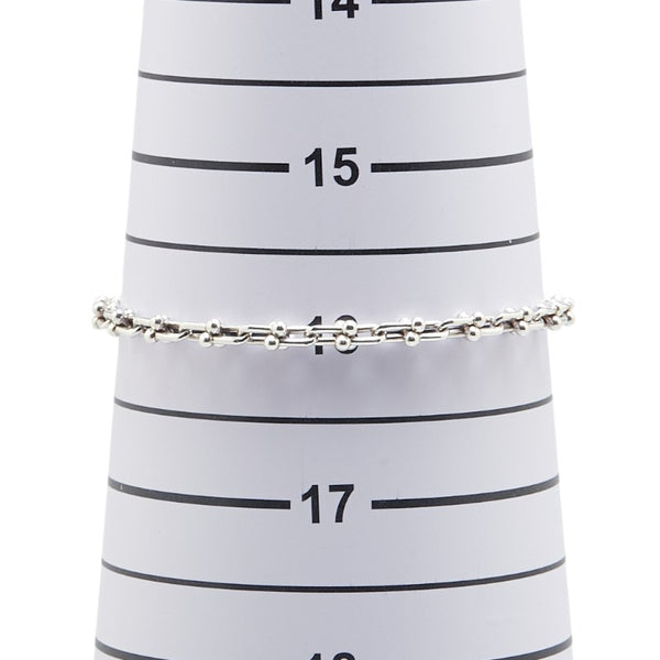 ティファニー ハードウェア マイクロ リンク  ブレスレット SV925 シルバー レディース TIFFANY&Co. 【中古】