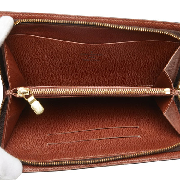 ルイ ヴィトン モノグラム ポルトモネジップ 長財布 ラウンドファスナー M61727 ブラウン PVC レザー レディース LOUIS VUITTON 【中古】