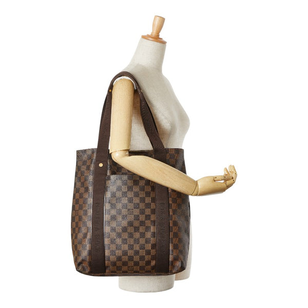 ルイ ヴィトン ダミエ カバボブール ハンドバッグ トートバッグ N52006 エベヌ ブラウン PVC キャンバス レディース LOUIS VUITTON 【中古】