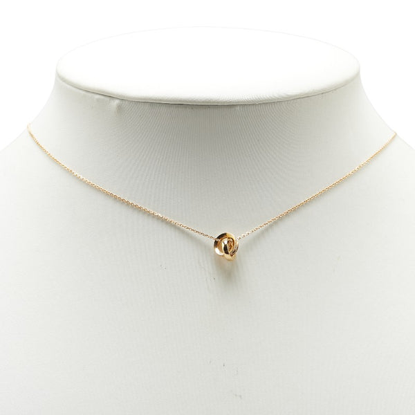 ヨンドシー K18PG ピンクゴールド ダイヤ ペンダントネックレス レディース 4℃ 【中古】