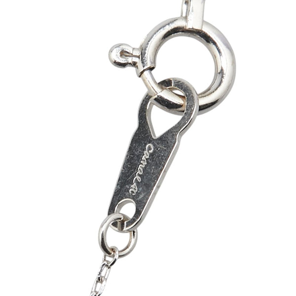 カナルヨンドシー K18WG ホワイトゴールド ダイヤ ハート モチーフ ペンダントネックレス レディース canal4℃ 【中古】