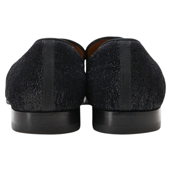 クリスチャンルブタン オペラシューズ ドレスシューズ サイズ：41 1/2 ブラック キャンバス メンズ Christian Louboutin 【中古】