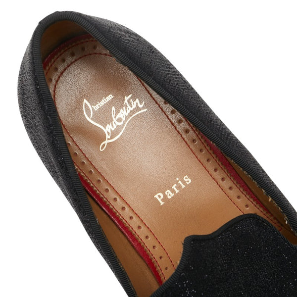 クリスチャンルブタン オペラシューズ ドレスシューズ サイズ：41 1/2 ブラック キャンバス メンズ Christian Louboutin 【中古】