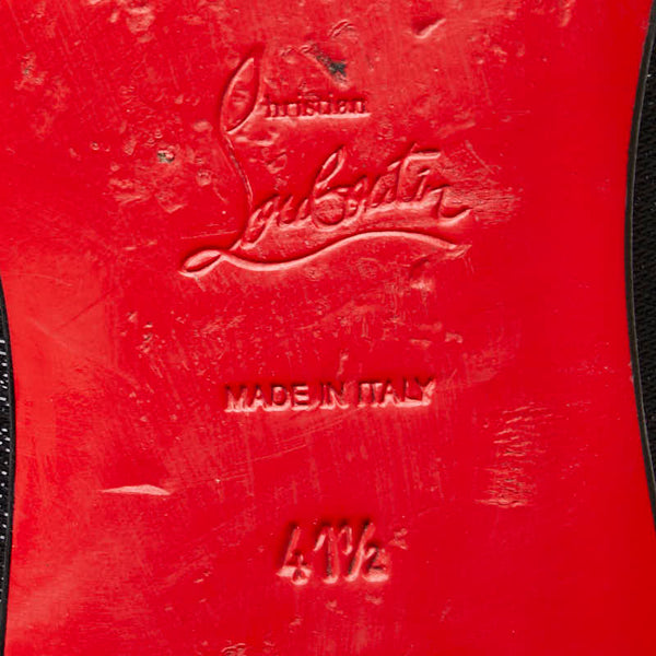 クリスチャンルブタン オペラシューズ ドレスシューズ サイズ：41 1/2 ブラック キャンバス メンズ Christian Louboutin 【中古】