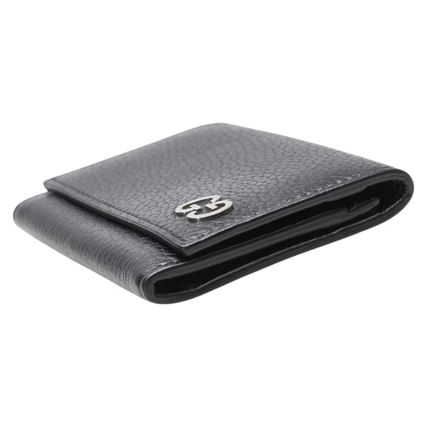 グッチ ドリアン 名刺入れ カードケース 473923 ブラック レザー メンズ GUCCI 【中古】