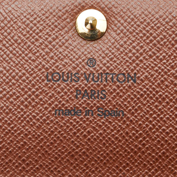 ルイ ヴィトン モノグラム ポルトフォイユ アナイス 三つ折り財布 M60402 ブラウン PVC レザー レディース LOUIS VUITTON 【中古】