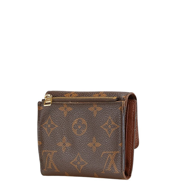 ルイ ヴィトン モノグラム ポルトフォイユ アナイス 三つ折り財布 M60402 ブラウン PVC レザー レディース LOUIS VUITTON 【中古】