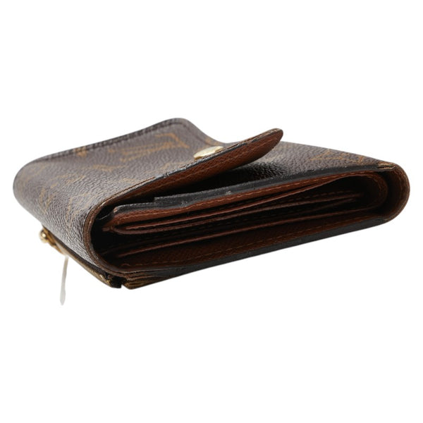 ルイ ヴィトン モノグラム ポルトフォイユ アナイス 三つ折り財布 M60402 ブラウン PVC レザー レディース LOUIS VUITTON 【中古】