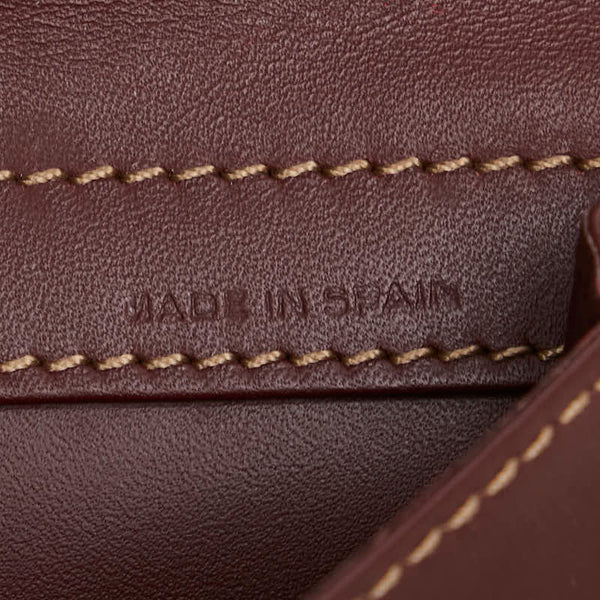 カルティエ マストライン ショルダーバッグ ボルドー ワインレッド レザー レディース CARTIER 【中古】