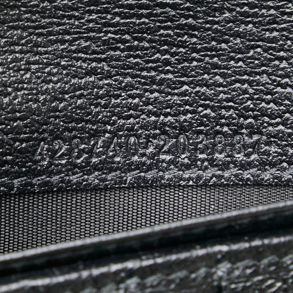 グッチ GGマーモント 長財布 428740 ブラック レザー レディース GUCCI 【中古】