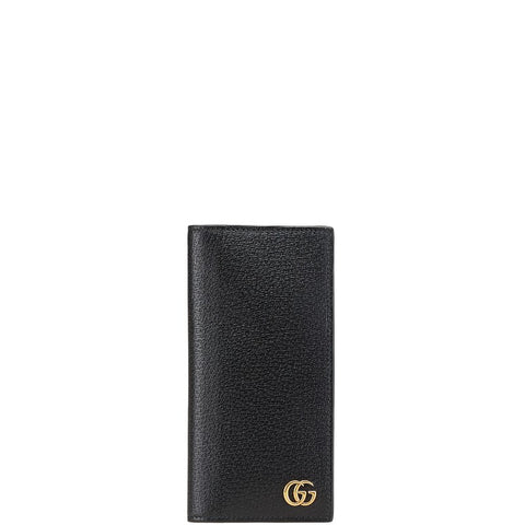 グッチ GGマーモント 長財布 428740 ブラック レザー レディース GUCCI 【中古】