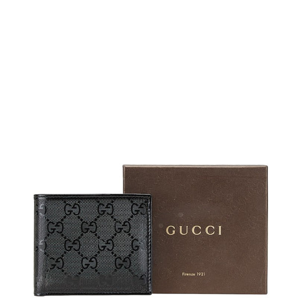 グッチ GGインプリメ 札入れ 224123 ブラック PVC レディース GUCCI 【中古】