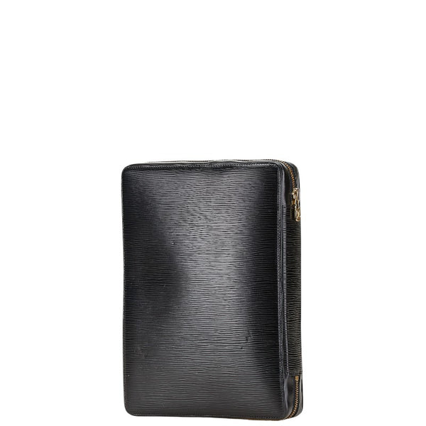 ルイ ヴィトン エピ アジェンダ ヴォヤージュ  手帳カバー R20032 ノワール ブラック レザー メンズ LOUIS VUITTON 【中古】