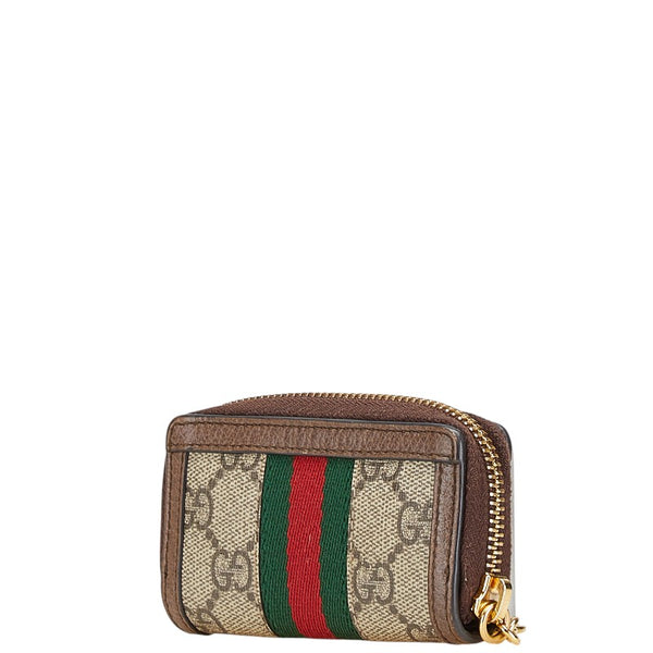 グッチ GGスプリーム オフディア キーケース 523157 ベージュ マルチカラー PVC レザー レディース GUCCI 【中古】