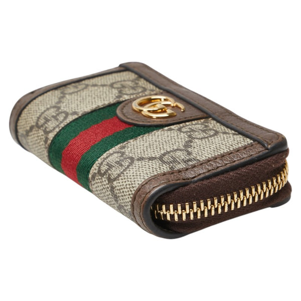 グッチ GGスプリーム オフディア キーケース 523157 ベージュ マルチカラー PVC レザー レディース GUCCI 【中古】