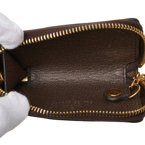 グッチ GGスプリーム オフディア キーケース 523157 ベージュ マルチカラー PVC レザー レディース GUCCI 【中古】