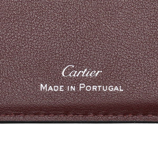 カルティエ マストライン 札入れ ブラック レザー メンズ CARTIER 【中古】