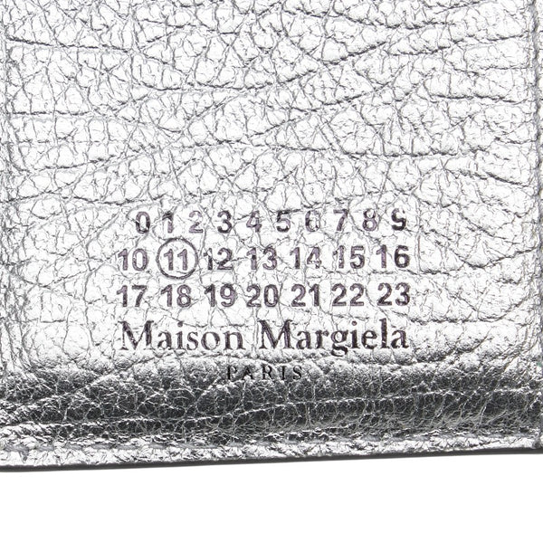 マルタンマルジェラ エンベロープ 三つ折り財布 S56UI0136 シルバー レザー レディース MARTIN MARGIELA 【中古】