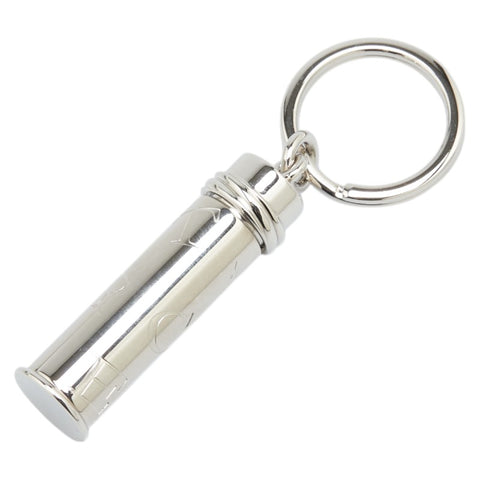 カルティエ ロゴ キーホルダー ピルケース シルバー メタル レディース CARTIER 【中古】