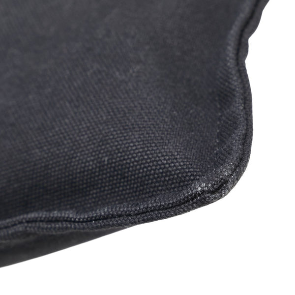 エルメス ヨッティングGM ポーチ ブラック コットン レディース HERMES 【中古】