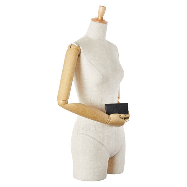 グッチ GGマーモント カードケース 名刺入れ 474748 ブラック レザー レディース GUCCI 【中古】